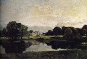 John Constable View of Malvern Hall,Warwickshire oil on canvas